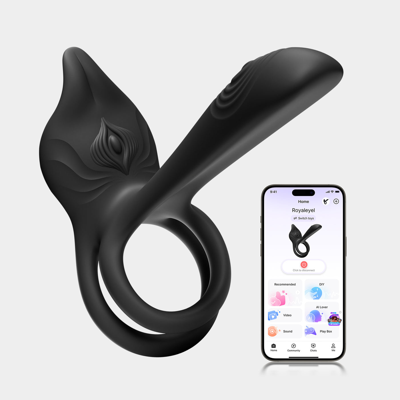ROYALEYE| APP-Ring Sex Toy for Couples