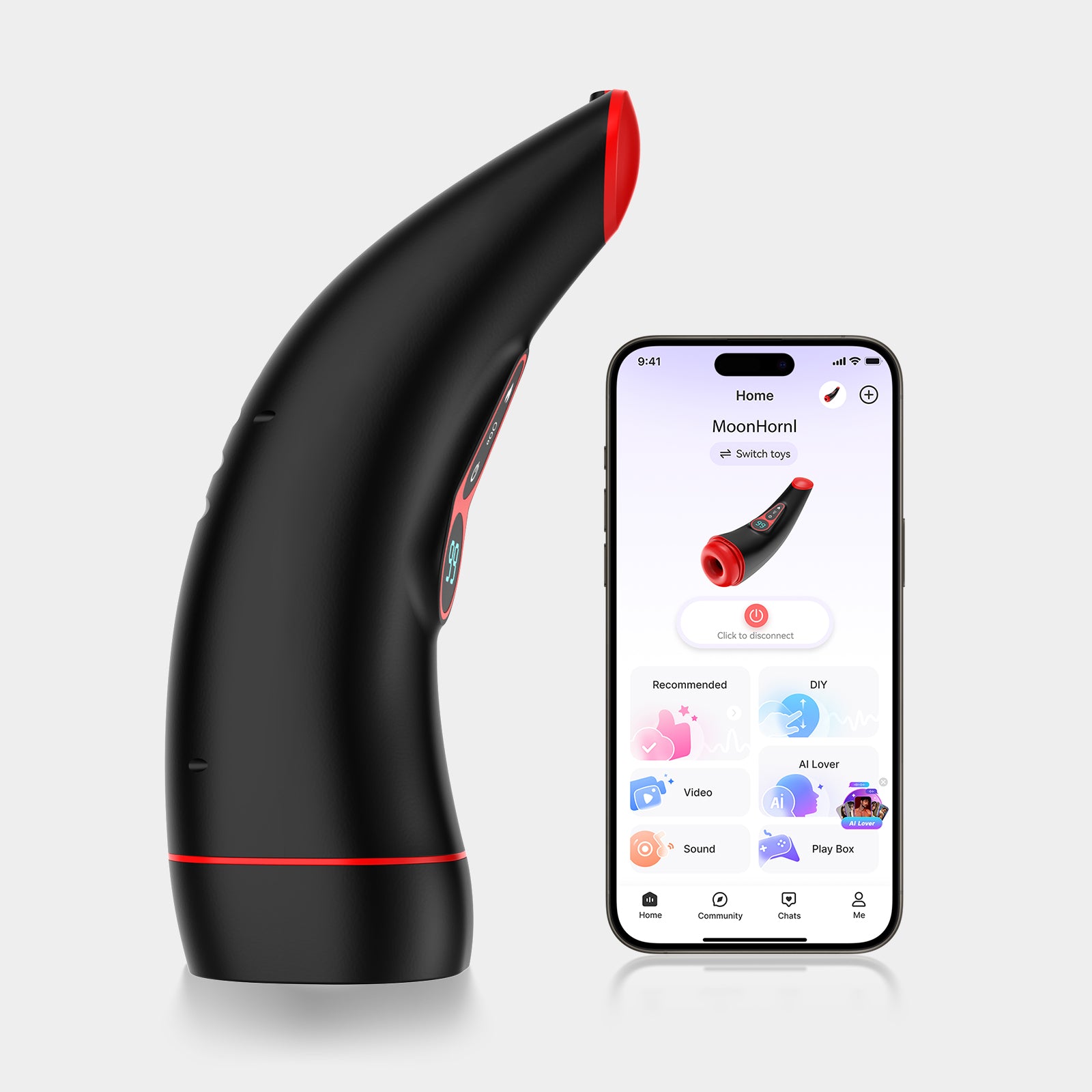 MOONHORN 3| Elektrisches Masturbator-Set & APP