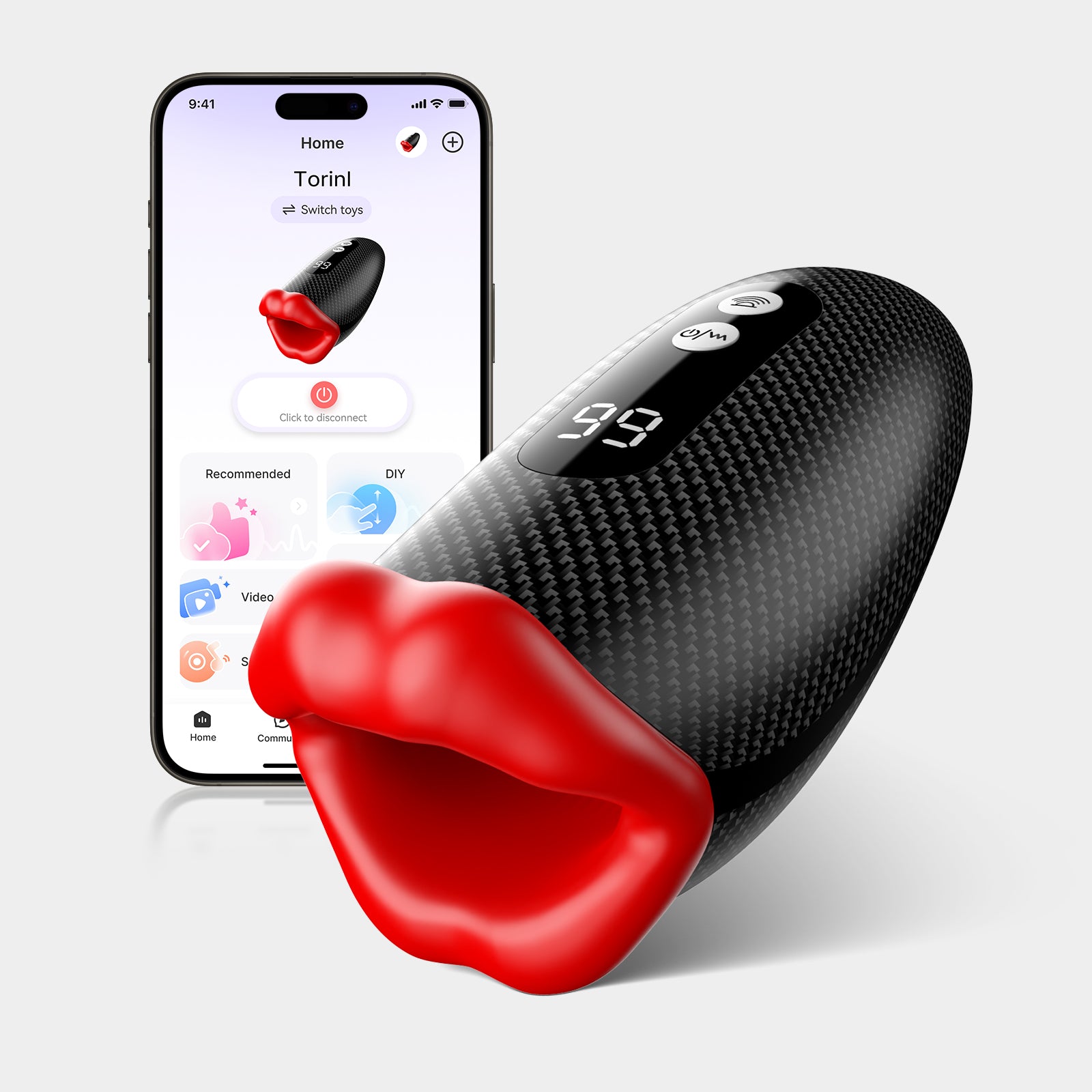 TORIN| APP-Masturbator mit Deepthroat