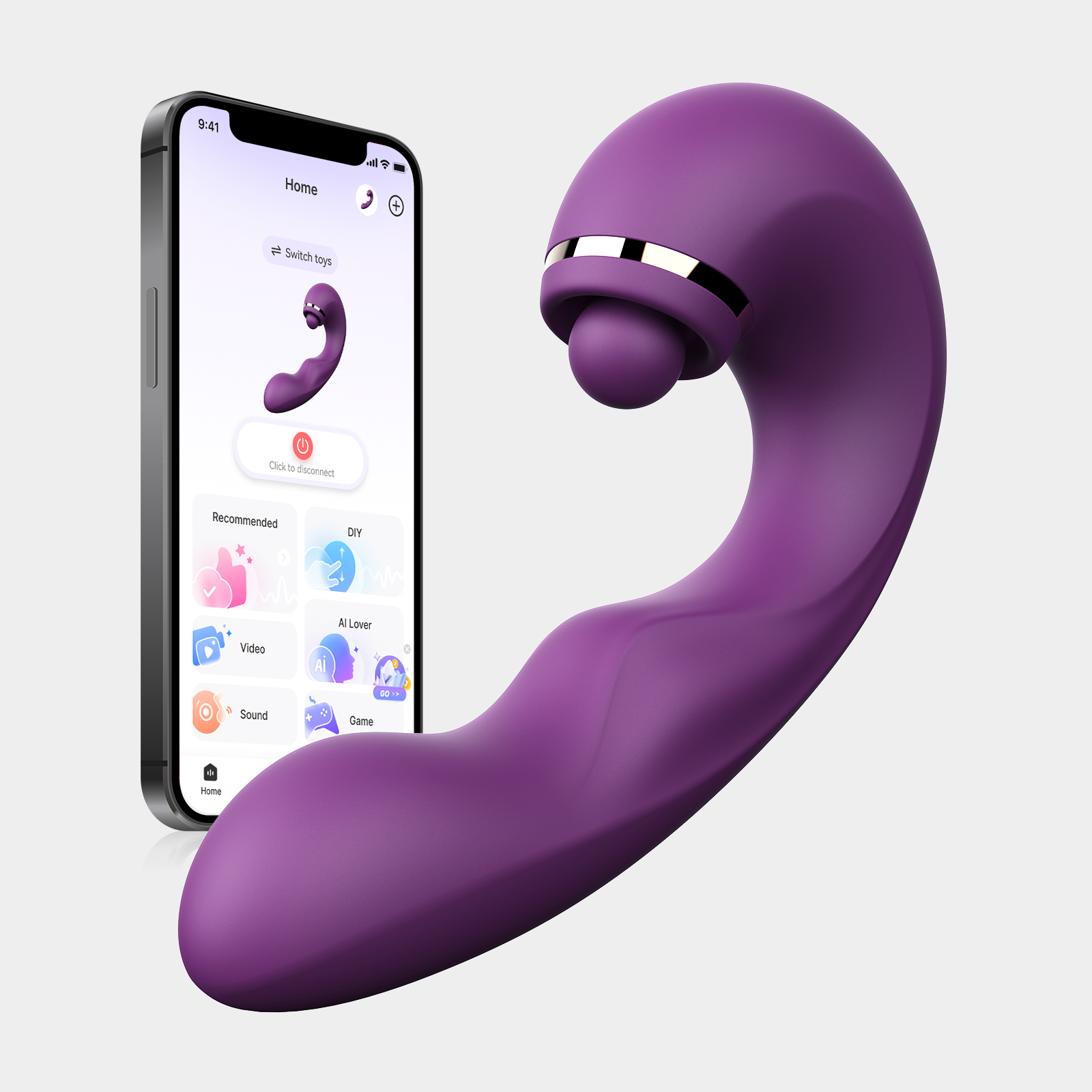 VORTEX P| APP-Intensiver Massage- & Klitorisvibrator