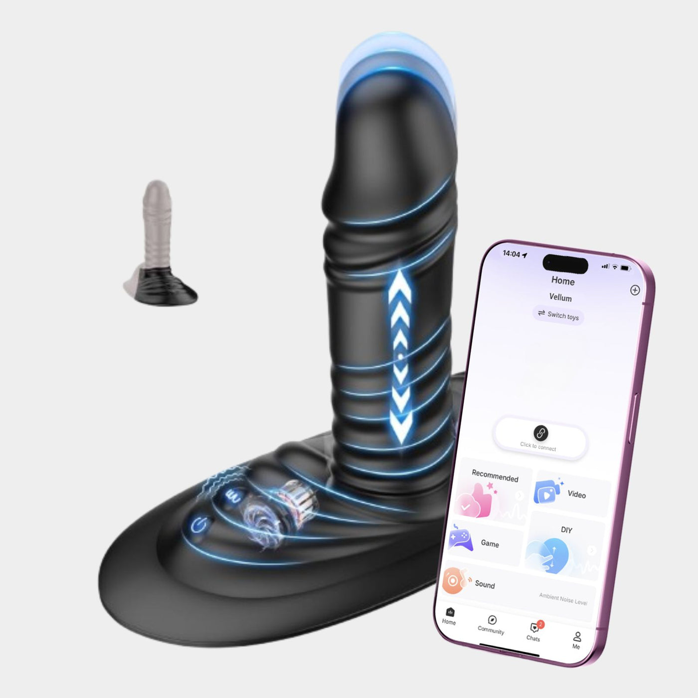 SITO| APP-Vibrator mit Sitzdesign für Paare